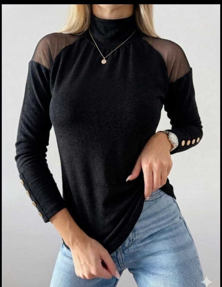 Polera "paulina" de Darlon Print Frizado - Imagen 3