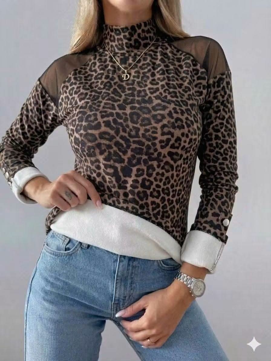 Polera "paulina" de Darlon Print Frizado - Imagen 4