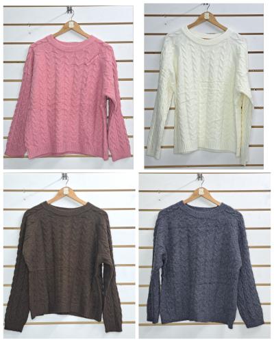 Sweater Trenzado Doble Hilado - Miniatura 2