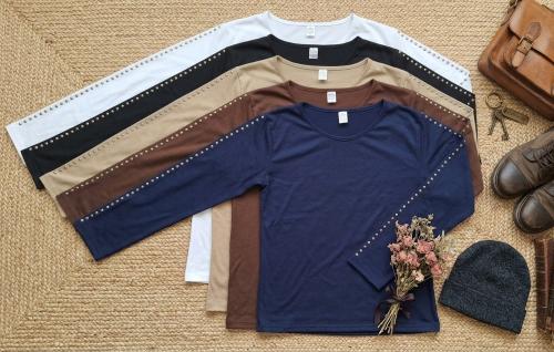 Remera de Manga Larga C/ Tachas - Miniatura 3