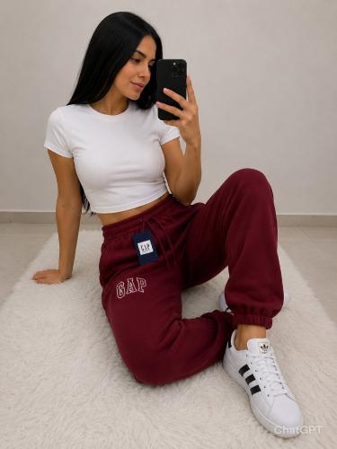 Jogging Gap Frisado de Dama