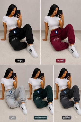 Jogging Gap Frisado de Dama - Miniatura 4