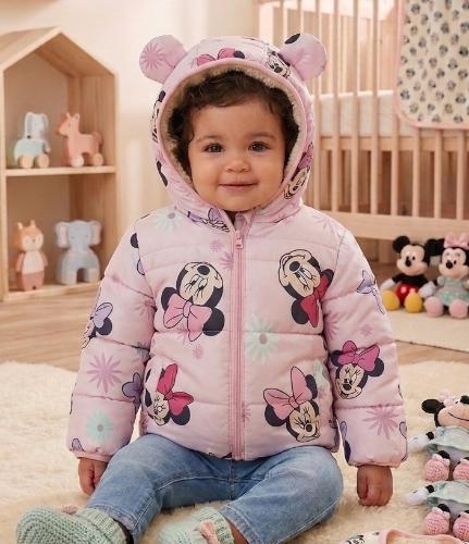 Campera Minnie Rosa Flor 3 al 6