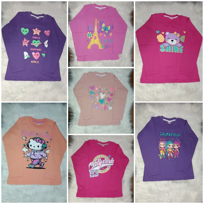 Camisetas de Nena Algodón Peinado