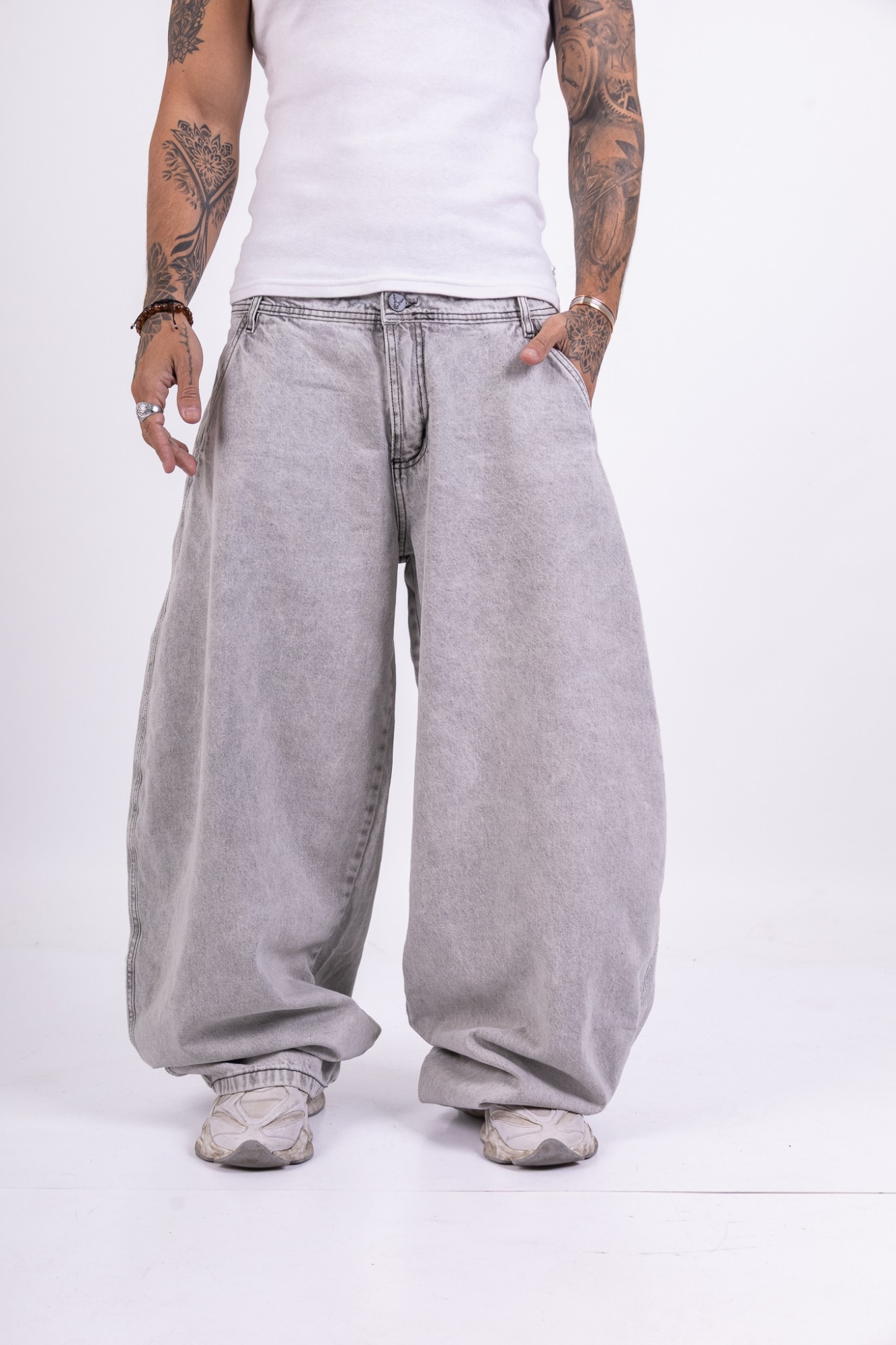 Jeans Balloon Fit de Hombre Art Hip Hop Culture - Imagen 3