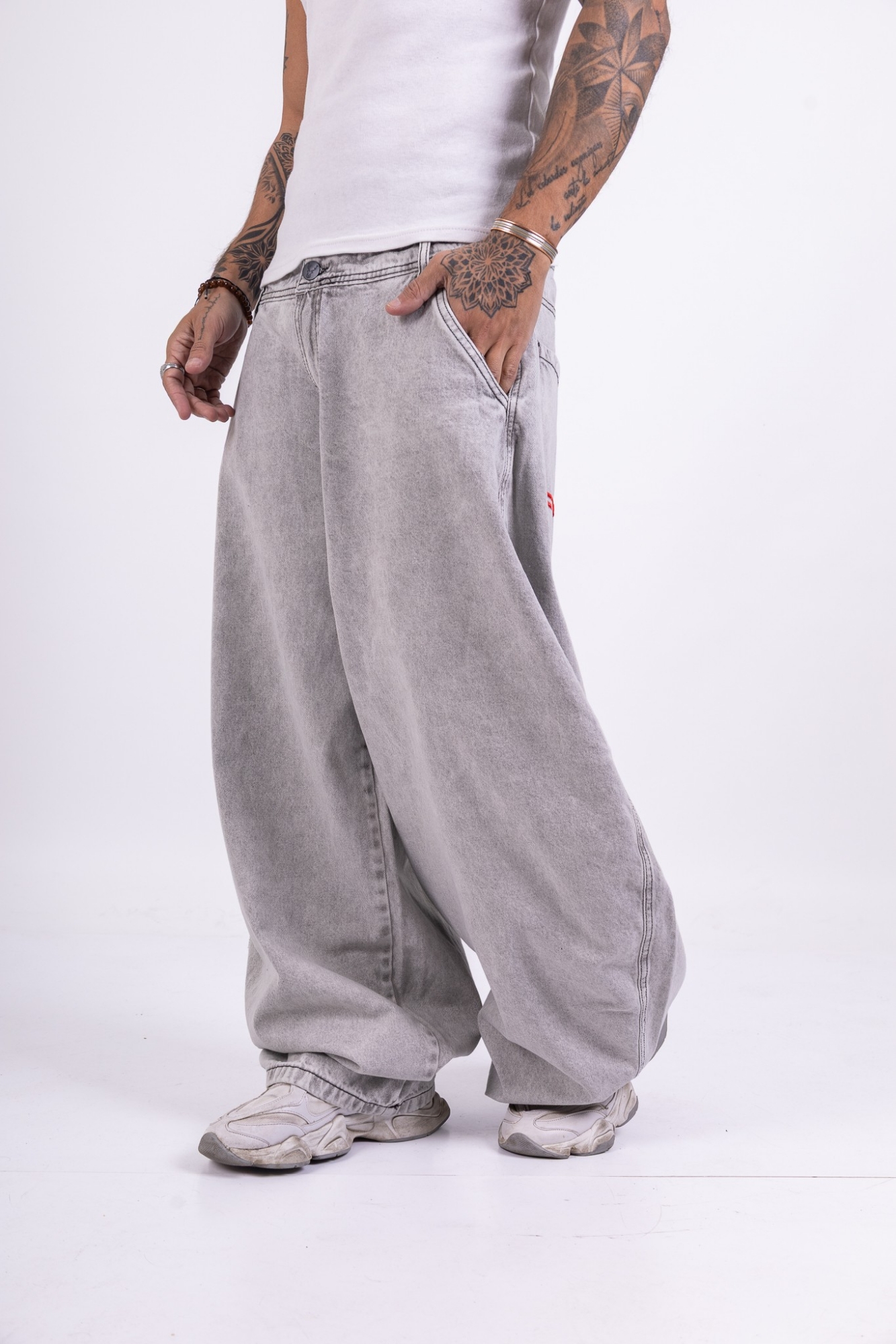 Jeans Balloon Fit de Hombre Art Hip Hop Culture - Imagen 4