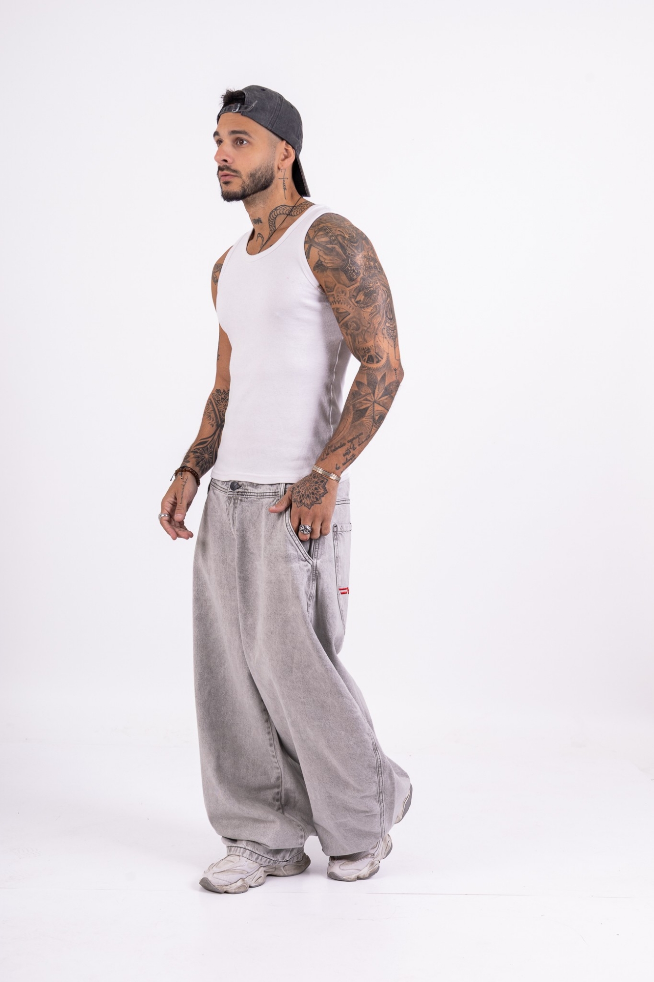 Jeans Balloon Fit de Hombre Art Hip Hop Culture - Imagen 6