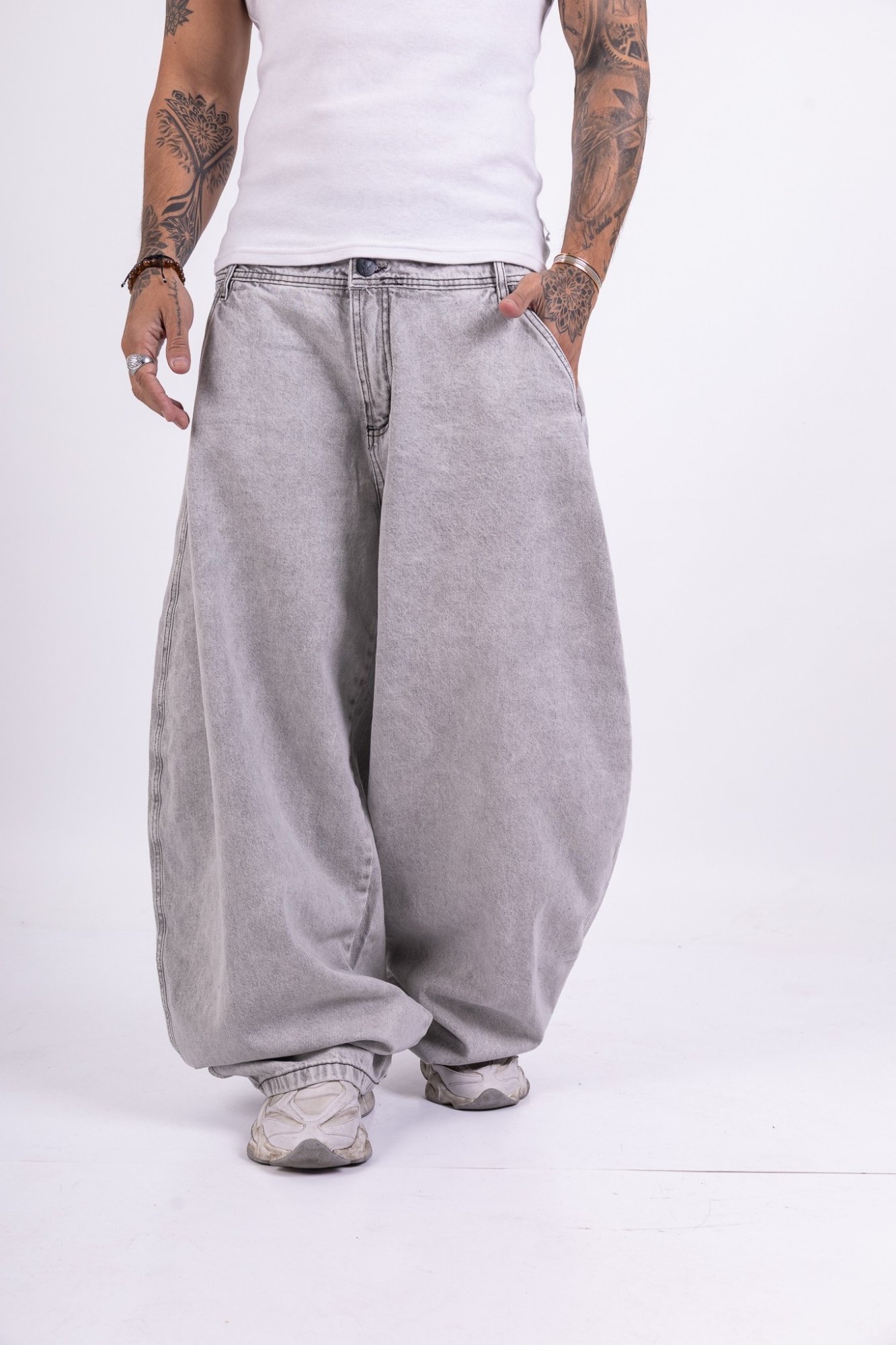 Jeans Balloon Fit de Hombre Art Hip Hop Culture - Imagen 9