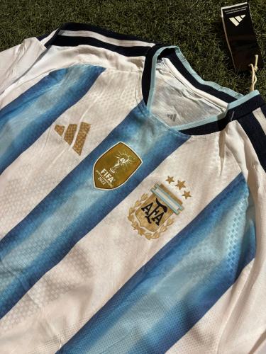 Camiseta Argentina Afa Seleccion Manga Larga Importada - Miniatura 2