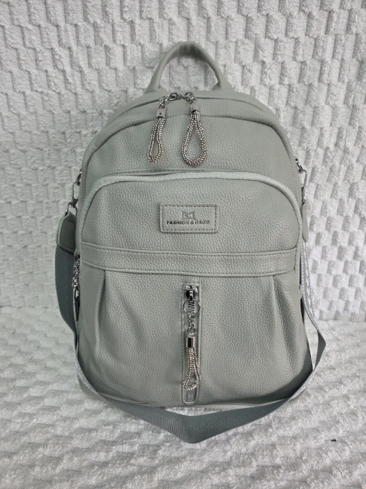 Mochila Morral de Cuero Pu