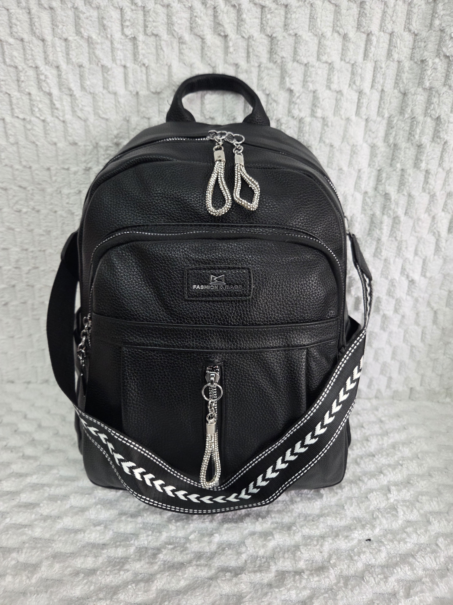 Mochila Morral de Cuero Pu - Imagen 6