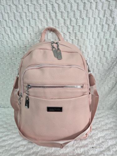 Mochila Morral de Cuero Pu
