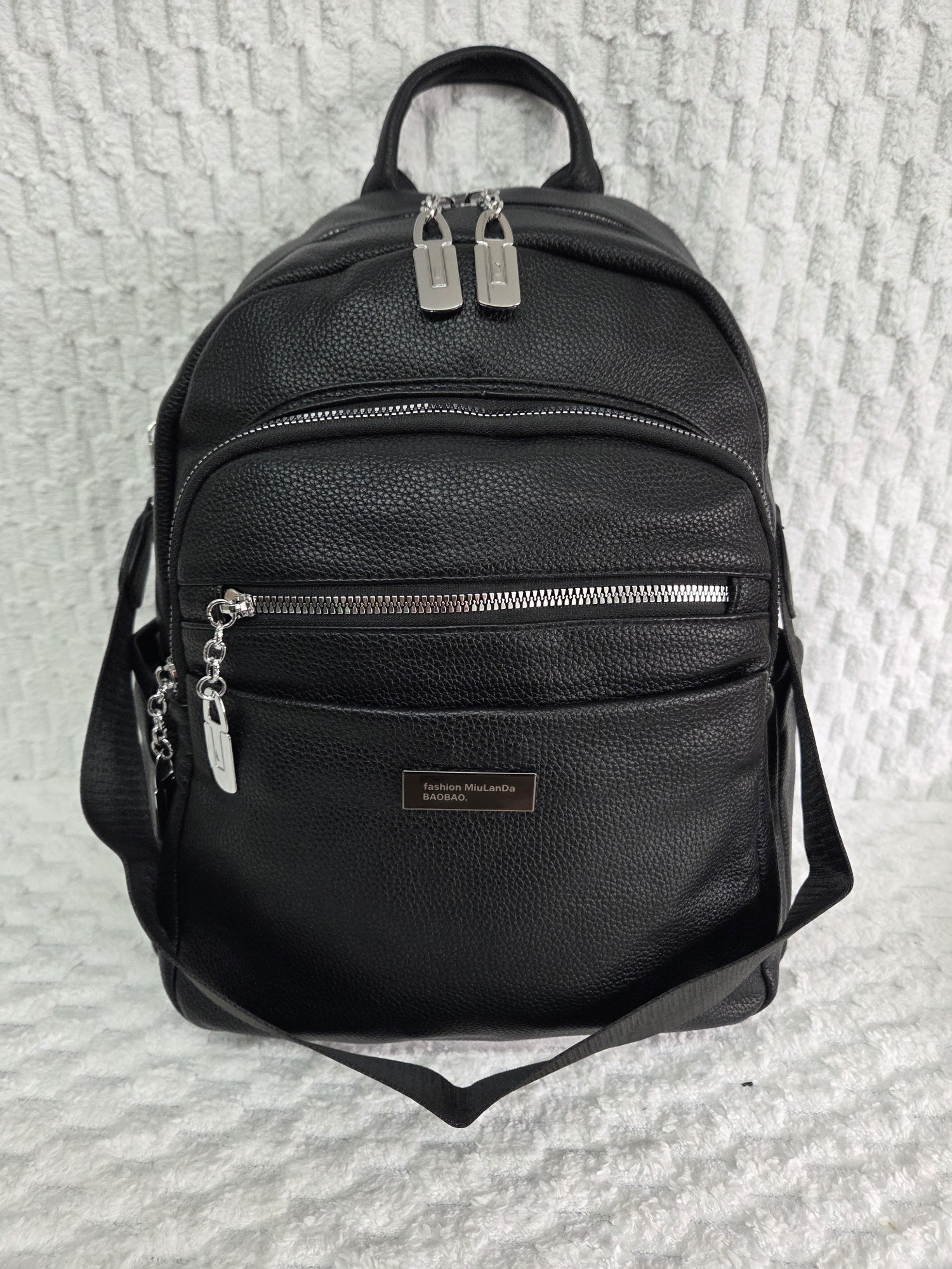 Mochila Morral de Cuero Pu - Imagen 5