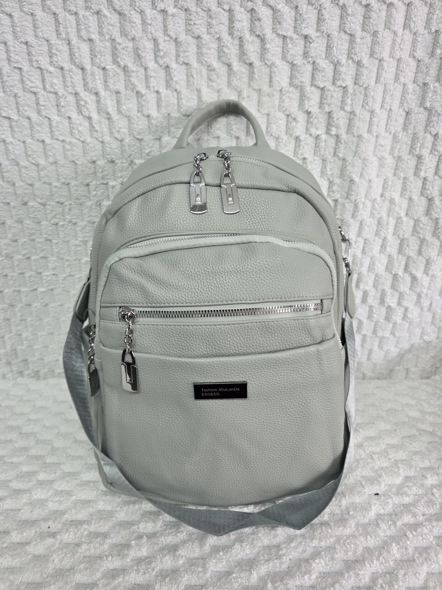 Mochila Morral de Cuero Pu - Imagen 6