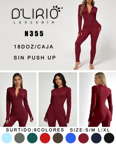Catsuit Largo con Cierre  sin Frunce