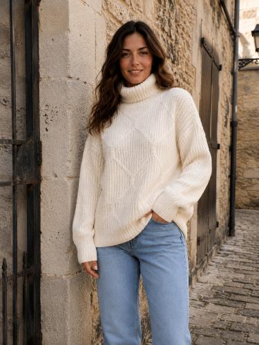 Polera Tejida Lana Frizz - Miniatura 4