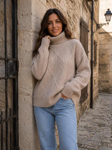 Polera Tejida Lana Frizz - Miniatura 5