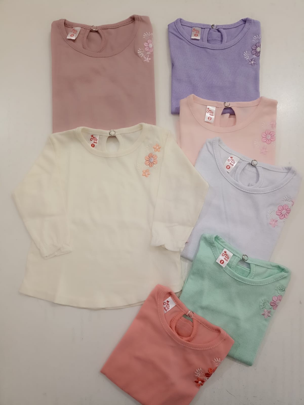 Camiseta Bordada Algodón Peinado - Imagen 2