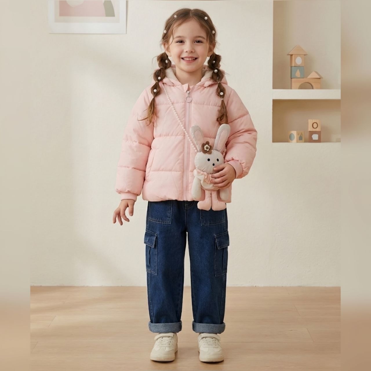 Campera Nena Importada + Accesorio - Imagen 2