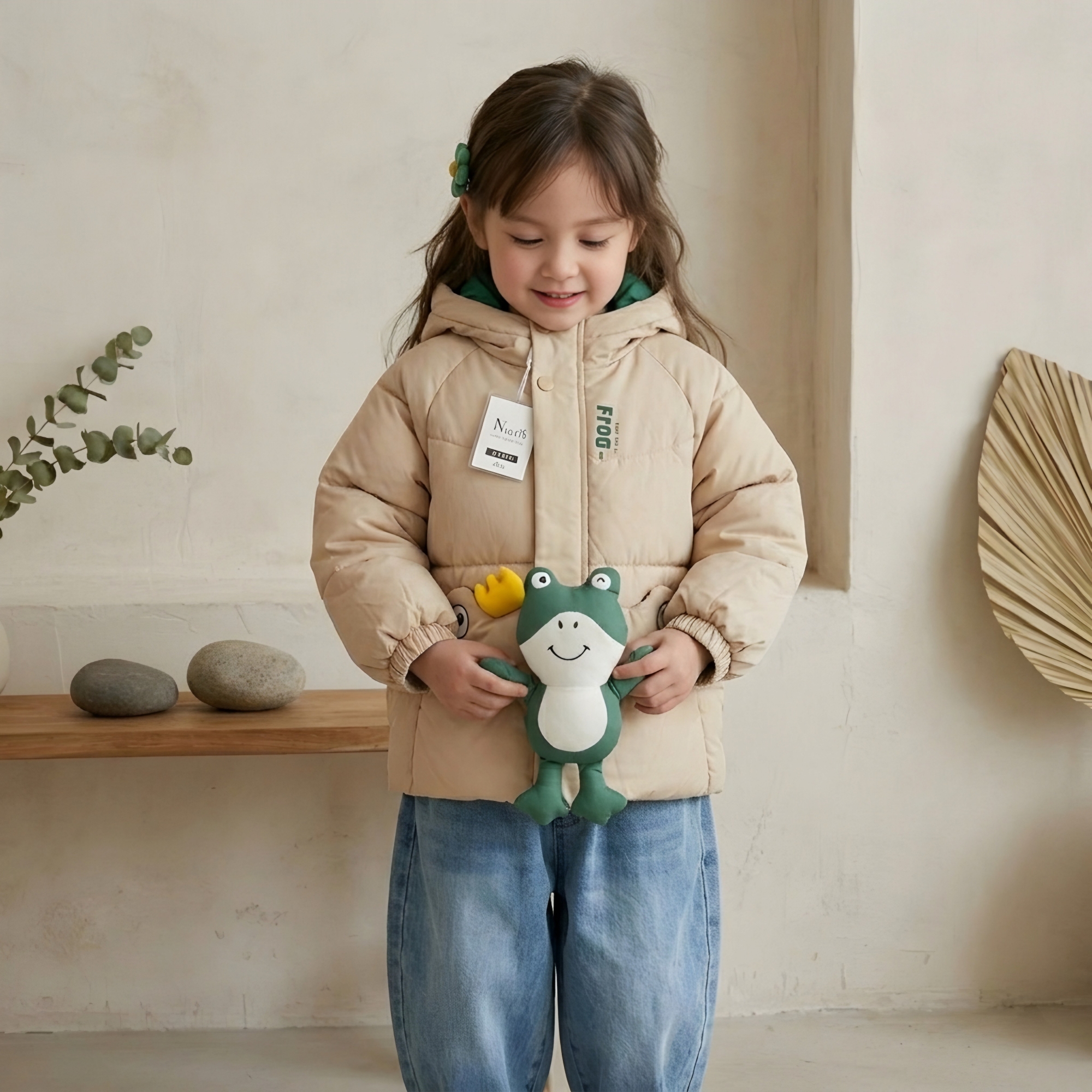 Campera Importada Infantil + Peluche - Imagen 2