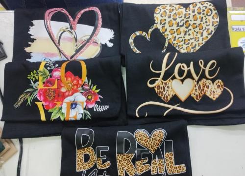 Remeras Algodón Peinado Estampadas Dama - Miniatura 2