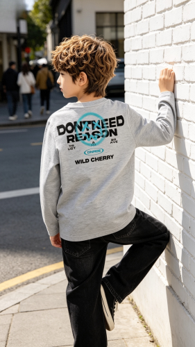 Cod: 241-remera Manga Larga-algodon Peinado-delantera y Espalda Estampada - Miniatura 3