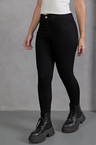 Pantalón Jean Negro Liso! - Miniatura 7