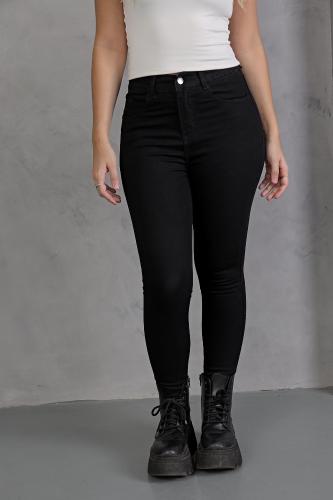 Pantalón Jean Negro Liso! - Miniatura 8