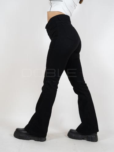 Oxford Negro Liso!  Elastizado Tiro Alto, Reingreso