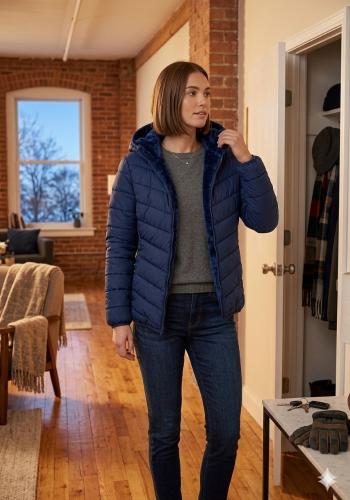 Combo Campera Importada de Mujer con Piel por Dentro - Miniatura 2