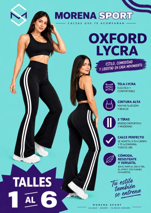 Oxford Lycra con Tiras