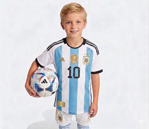 Camiseta Argentina Bordada Kids (por Pedido) - Miniatura 4