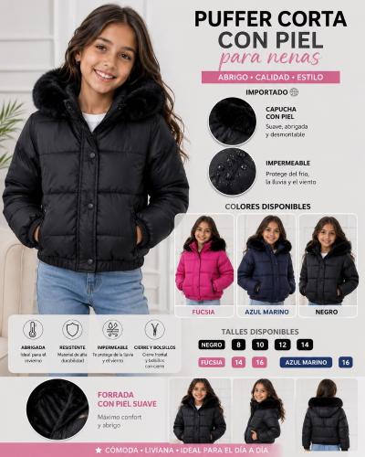 Campera Puffer Infantil