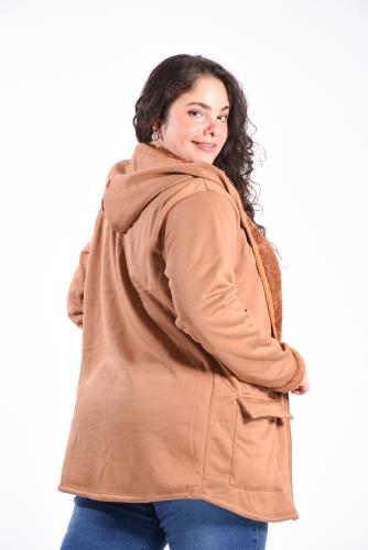 Campera  Jersey con Piel - Miniatura 3