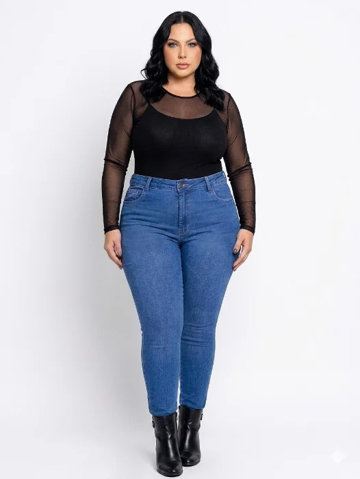 Skinny Jean Grande Pantalon Dama Chupin Especial Mayoristas Hotsale Denim Pfabricante