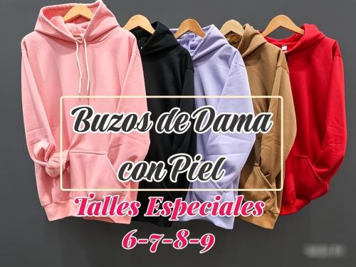 Buzos con Piel Dama Logos Surtidos Nik o Adids o Pum