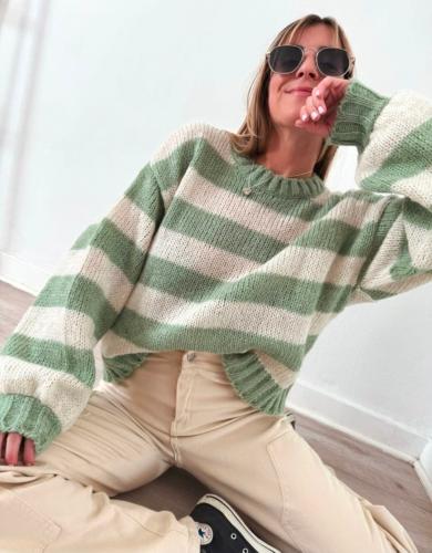 Sweter Rayado  Lana Frizz