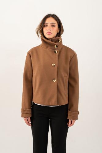 (us4634) Saco Paño Cuello Alto con Forrados