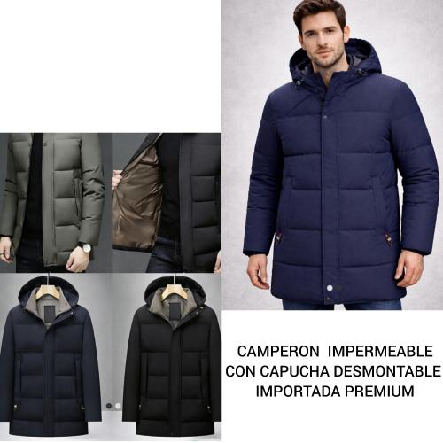 Camperón Importado Premium Térmico e Impermeable con Capucha Desmontabl Talle 1 al 6 - Miniatura 2