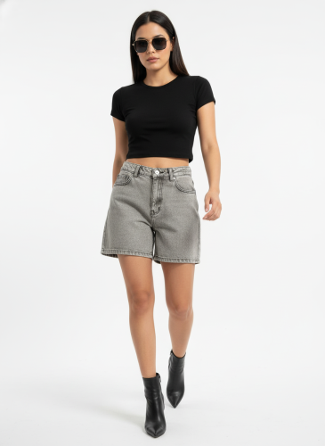 Short Gris Arenado Rigdo Jean Art 324