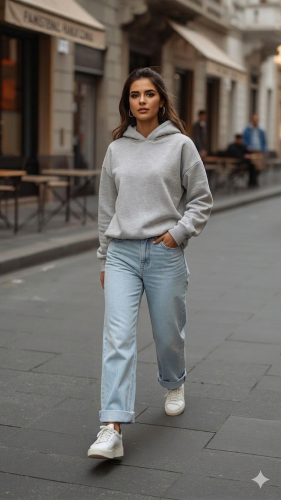 Buzo Oversize Frisa con Capucha Madison