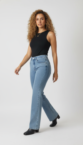 Jean Wide Leg Arenado Elastizado Art 145