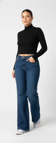 Jean Wide Leg Colegial Elastizado Art 146