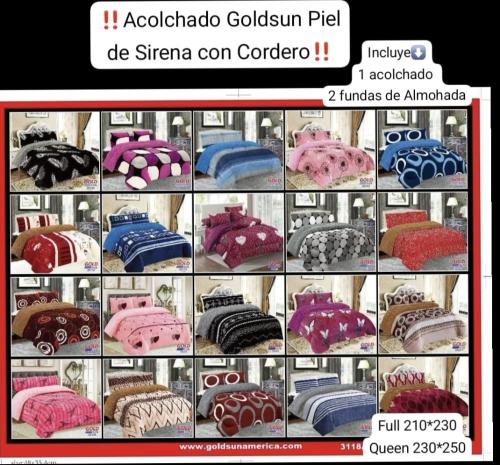 Acolchado Goldsun Piel con Corderito Queen