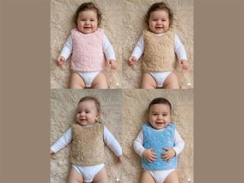 Chaleco Pancerito Piel Gofrado Kelly Babies T.(1 al 4) Pack X 4 Superoferta