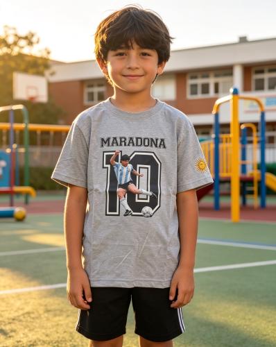 Remeras Maradona10 Algodón Peinado