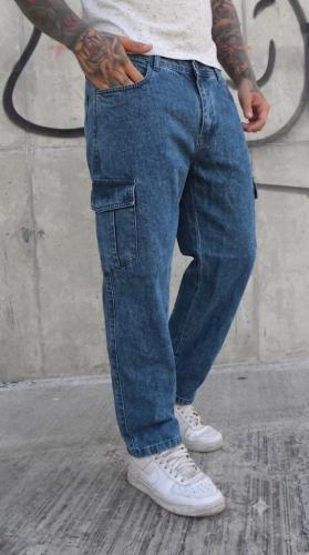 Jeans Mom Cargo Hombre