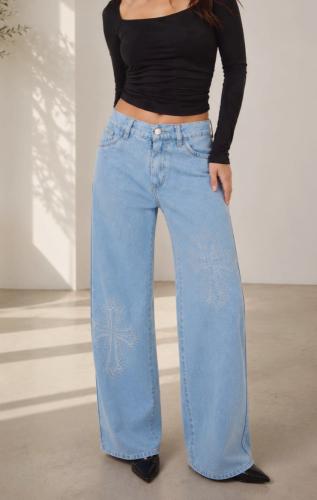 Wide Leg con Glitter
