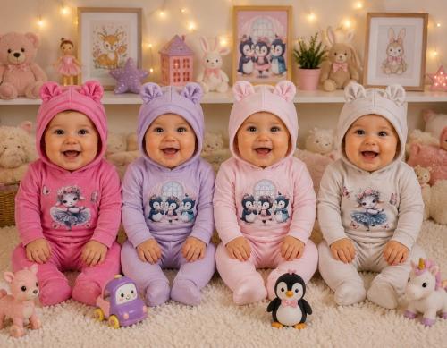 Conjunto Plush Rayado