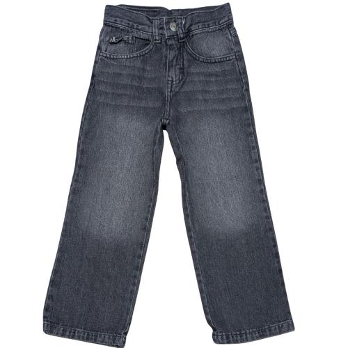 4176  Jean Niño Teen Unisex Negro Baggy Ancho C Bigotes - Miniatura 2